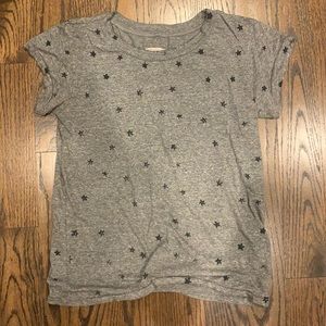 Current/Elliott gray tee with blue stars